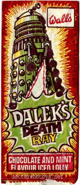 Walls Dalek Death Ray Ice Lolly Wrapper